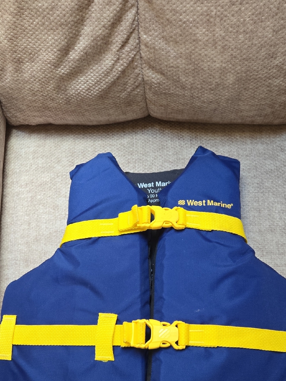 West Marine Youth Life Jacket - Blue/Yellow